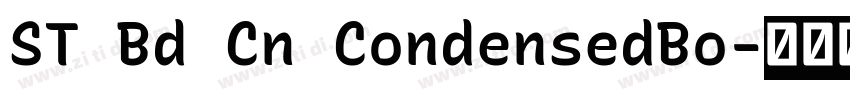 ST Bd Cn CondensedBo字体转换
